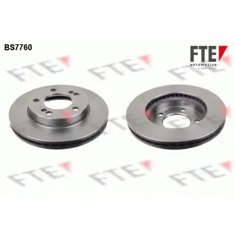 Jeu de 2 disques de frein avant FTE BS7760
