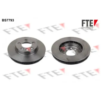 Jeu de 2 disques de frein avant FTE BS7793