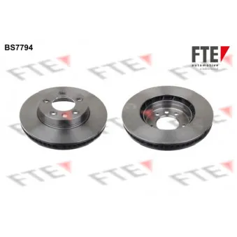 Jeu de 2 disques de frein avant FTE BS7794