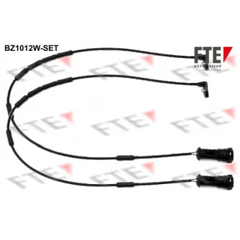 Contact d'avertissement, usure des plaquettes de frein FTE BZ1012W-SET