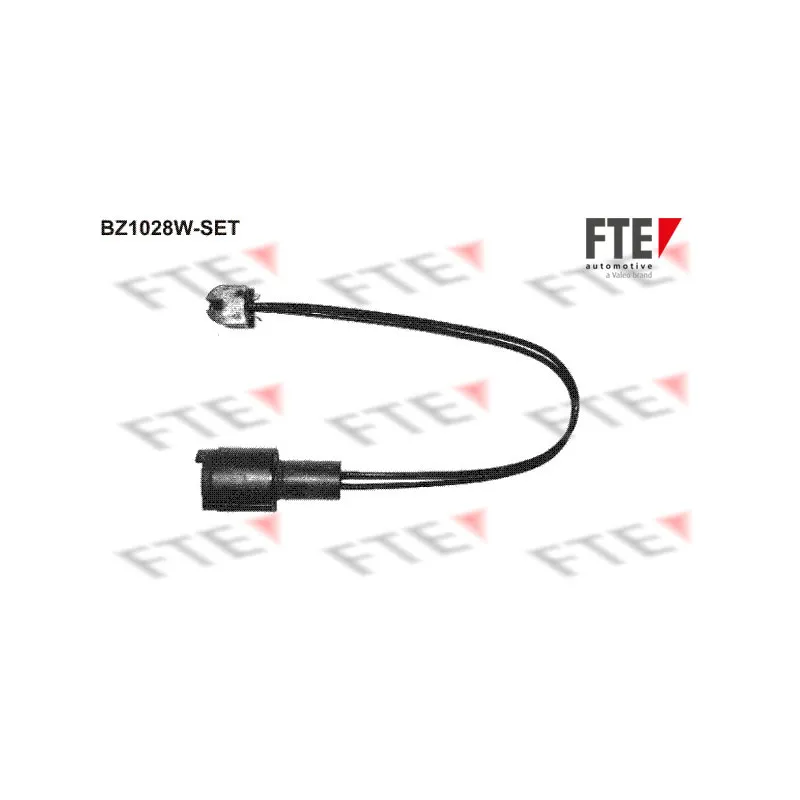 Contact d'avertissement, usure des plaquettes de frein FTE BZ1028W-SET
