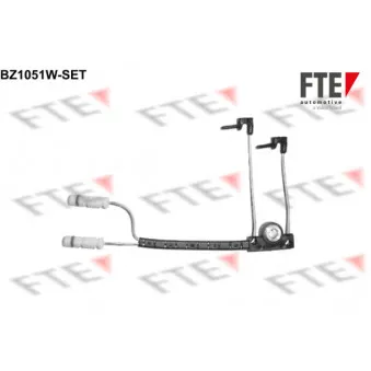 Contact d'avertissement, usure des plaquettes de frein FTE BZ1051W-SET