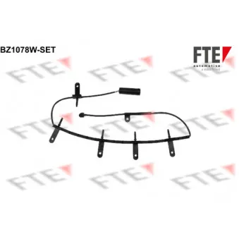 Contact d'avertissement, usure des plaquettes de frein FTE BZ1078W-SET