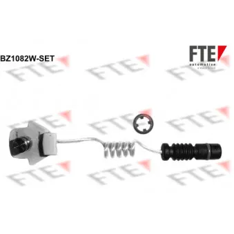 Contact d'avertissement, usure des plaquettes de frein FTE BZ1082W-SET