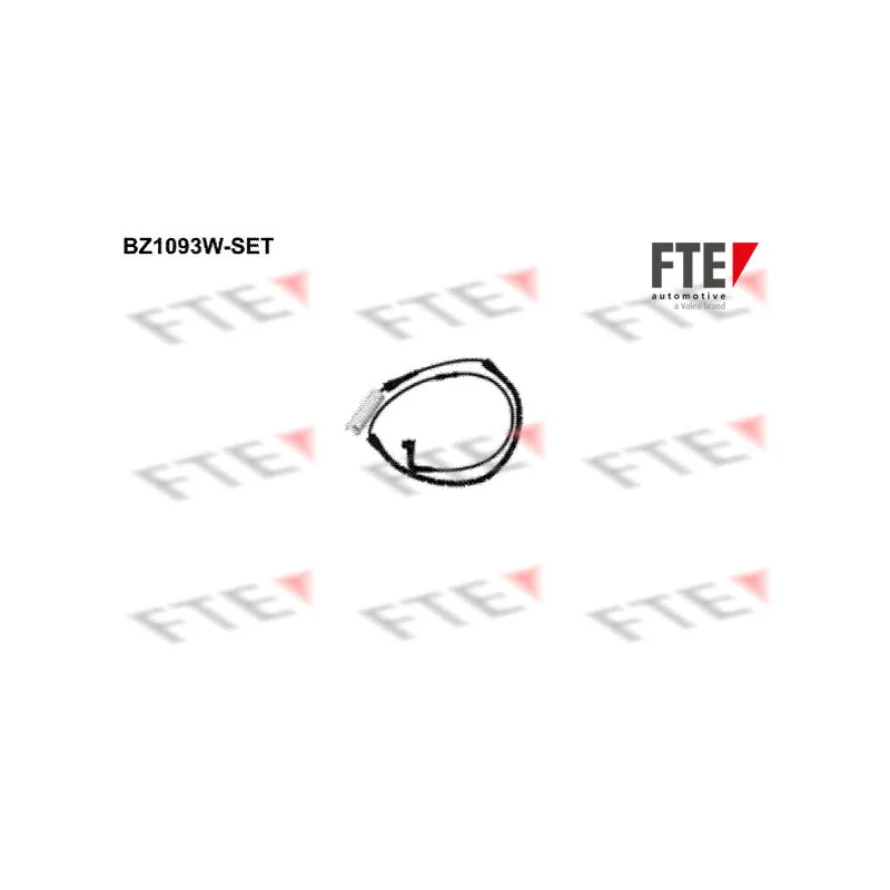 Contact d'avertissement, usure des plaquettes de frein FTE BZ1093W-SET
