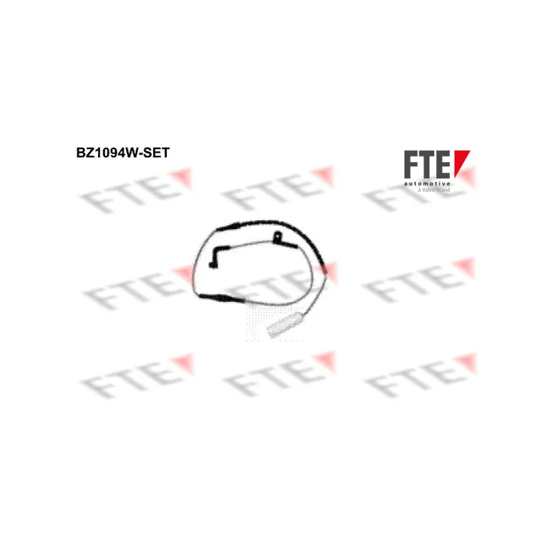 Contact d'avertissement, usure des plaquettes de frein FTE BZ1094W-SET
