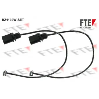 Contact d'avertissement, usure des plaquettes de frein FTE BZ1139W-SET