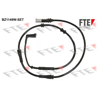 Contact d'avertissement, usure des plaquettes de frein FTE BZ1149W-SET