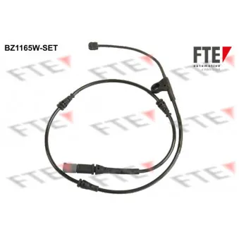 Contact d'avertissement, usure des plaquettes de frein FTE BZ1165W-SET