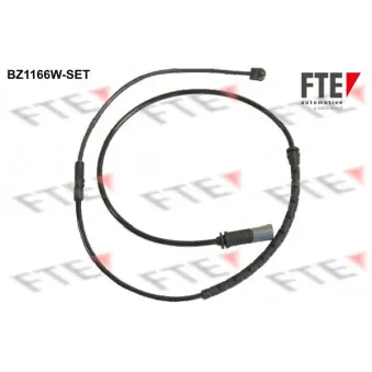 Contact d'avertissement, usure des plaquettes de frein FTE BZ1166W-SET