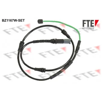 Contact d'avertissement, usure des plaquettes de frein FTE BZ1167W-SET