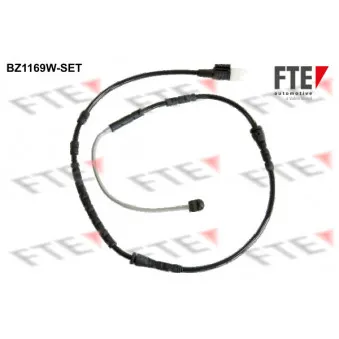 Contact d'avertissement, usure des plaquettes de frein FTE BZ1169W-SET