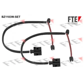 Contact d'avertissement, usure des plaquettes de frein FTE BZ1183W-SET