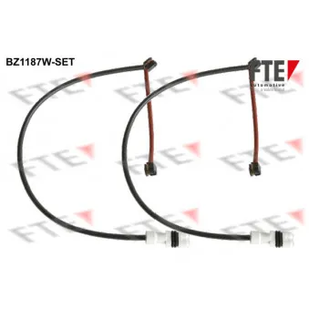 Contact d'avertissement, usure des plaquettes de frein FTE BZ1187W-SET