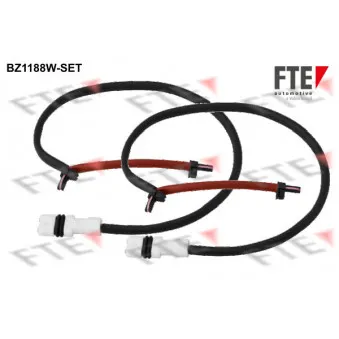 Contact d'avertissement, usure des plaquettes de frein FTE BZ1188W-SET