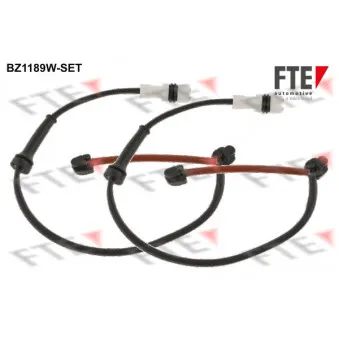 Contact d'avertissement, usure des plaquettes de frein FTE BZ1189W-SET
