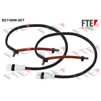 Contact d'avertissement, usure des plaquettes de frein FTE BZ1190W-SET