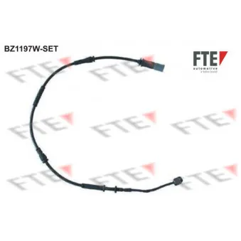 Contact d'avertissement, usure des plaquettes de frein FTE BZ1197W-SET