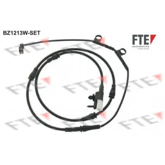 Contact d'avertissement, usure des plaquettes de frein FTE BZ1213W-SET