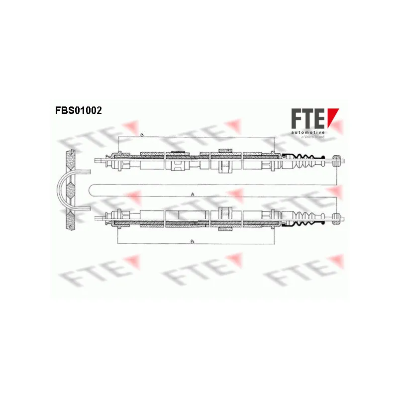 Tirette à câble, frein de stationnement FTE FBS01002