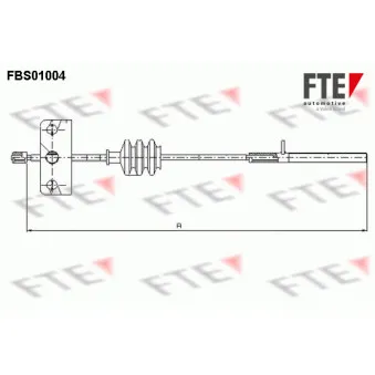 Tirette à câble, frein de stationnement FTE FBS01004