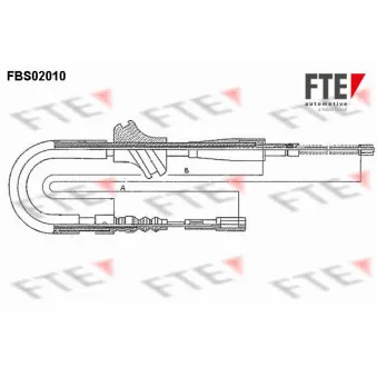 Tirette à câble, frein de stationnement FTE FBS02010