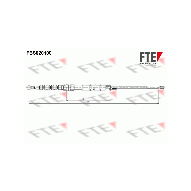 Tirette à câble, frein de stationnement FTE FBS020100