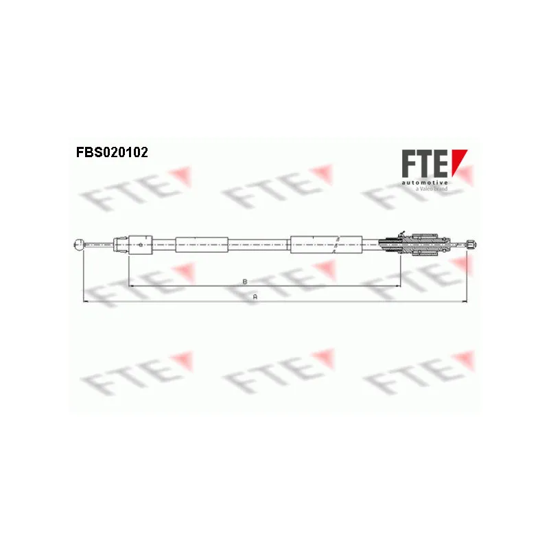 Tirette à câble, frein de stationnement FTE FBS020102