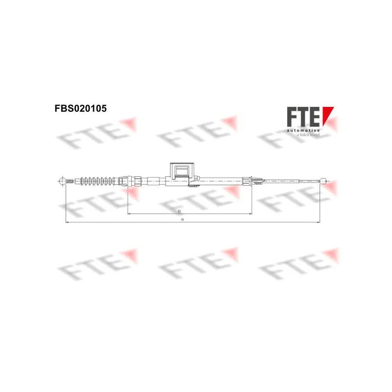Tirette à câble, frein de stationnement FTE FBS020105