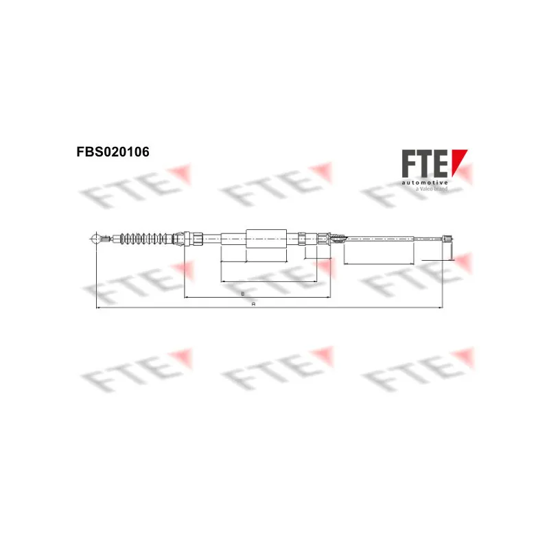 Tirette à câble, frein de stationnement FTE FBS020106