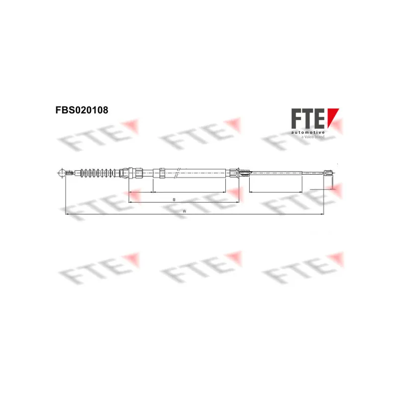 Tirette à câble, frein de stationnement FTE FBS020108