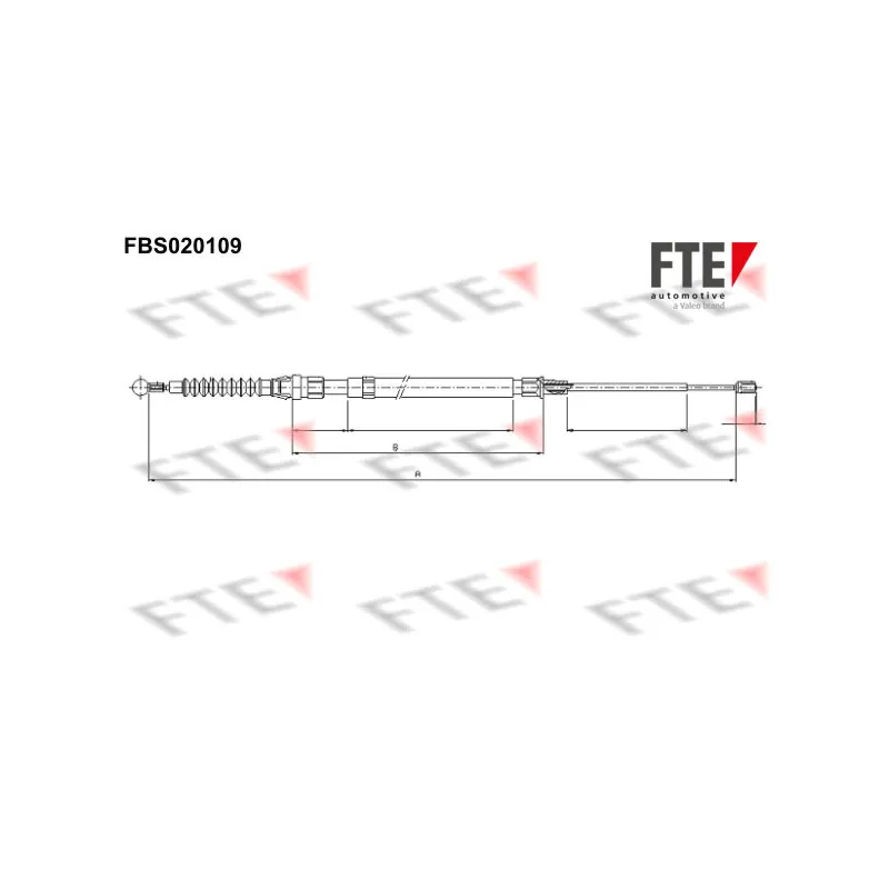 Tirette à câble, frein de stationnement FTE FBS020109