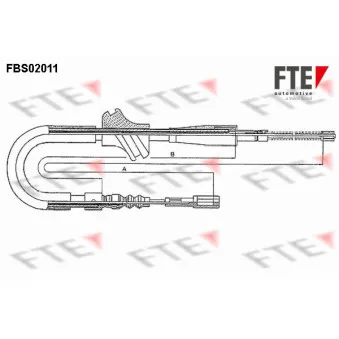 Tirette à câble, frein de stationnement FTE FBS02011