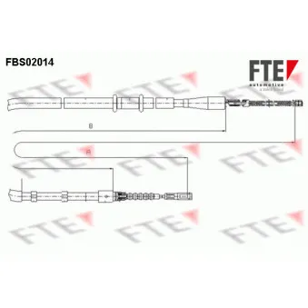 Tirette à câble, frein de stationnement FTE FBS02014