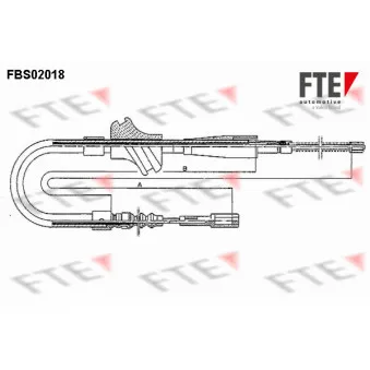Tirette à câble, frein de stationnement FTE FBS02018