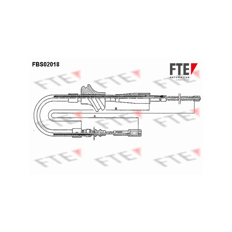 Tirette à câble, frein de stationnement FTE FBS02018
