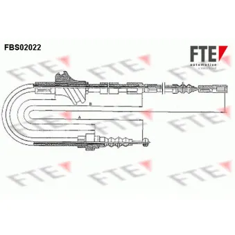 Tirette à câble, frein de stationnement FTE FBS02022