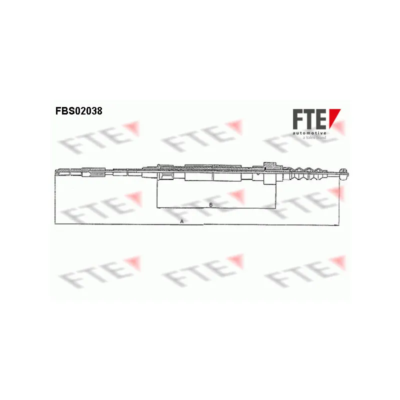 Tirette à câble, frein de stationnement FTE FBS02038