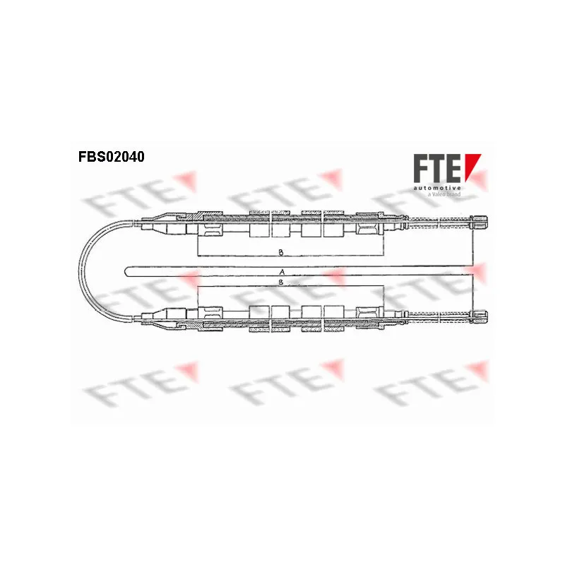 Tirette à câble, frein de stationnement FTE FBS02040
