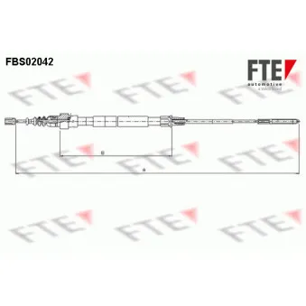 Tirette à câble, frein de stationnement FTE FBS02042