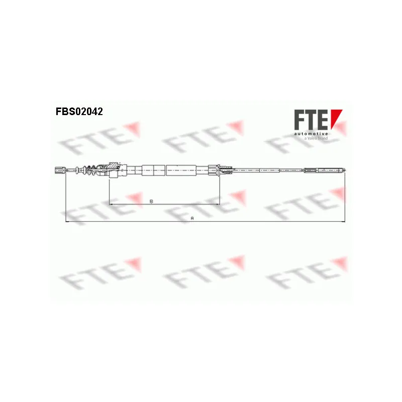 Tirette à câble, frein de stationnement FTE FBS02042