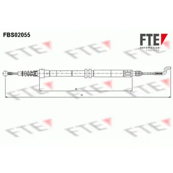 Tirette à câble, frein de stationnement FTE FBS02055