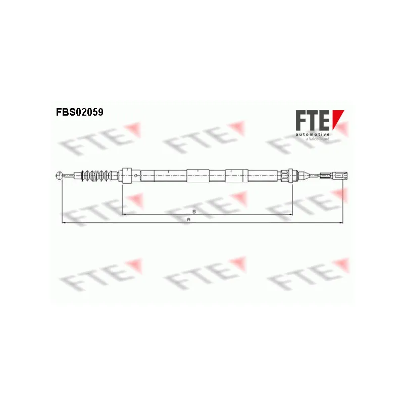 Tirette à câble, frein de stationnement FTE FBS02059