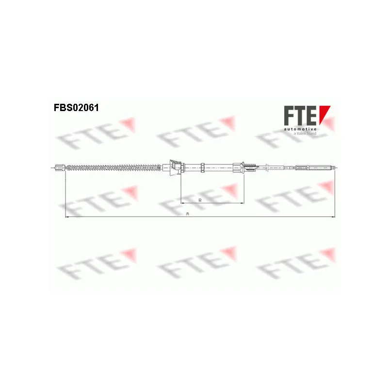 Tirette à câble, frein de stationnement FTE FBS02061