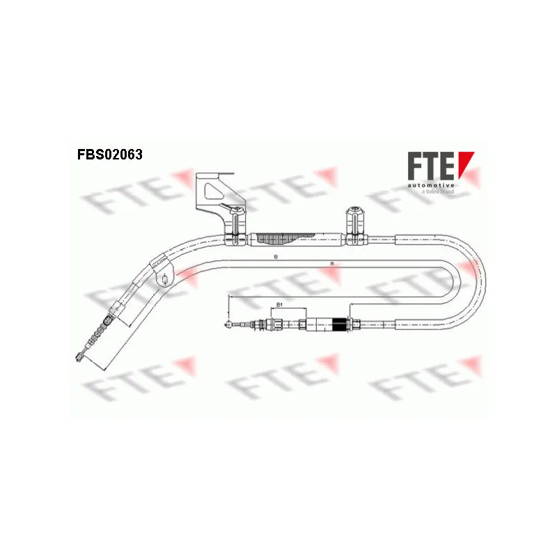 Tirette à câble, frein de stationnement FTE FBS02063