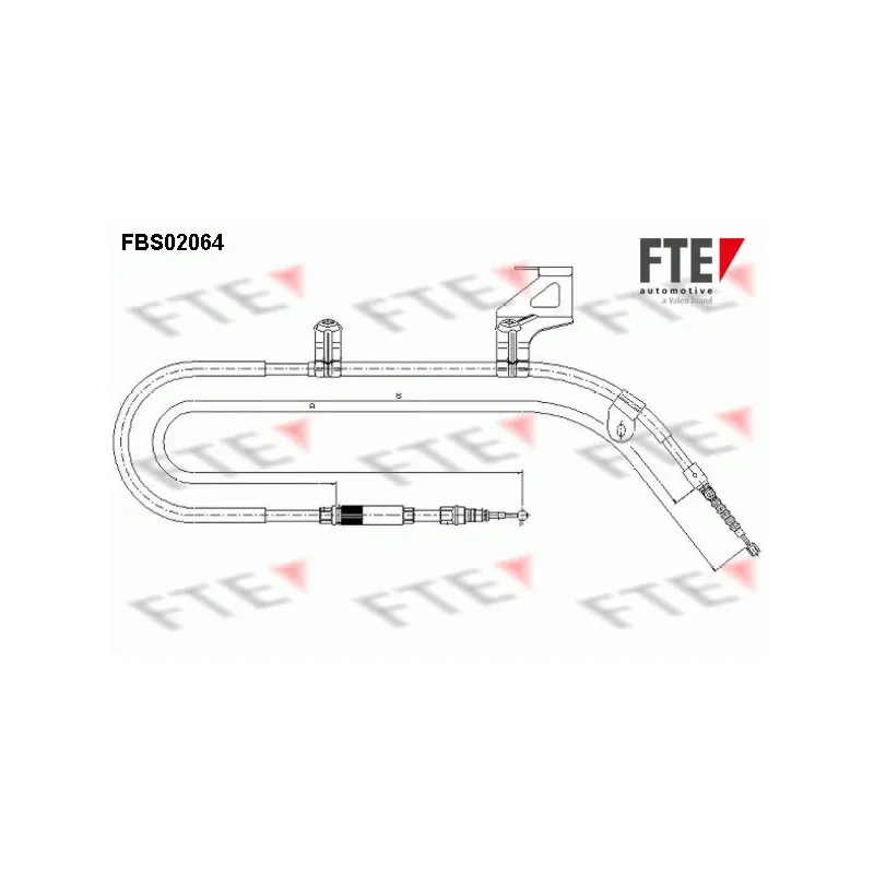 Tirette à câble, frein de stationnement FTE FBS02064