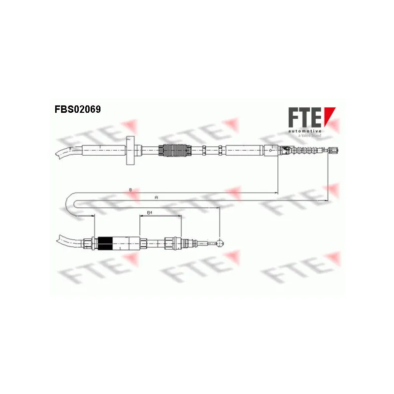 Tirette à câble, frein de stationnement FTE FBS02069