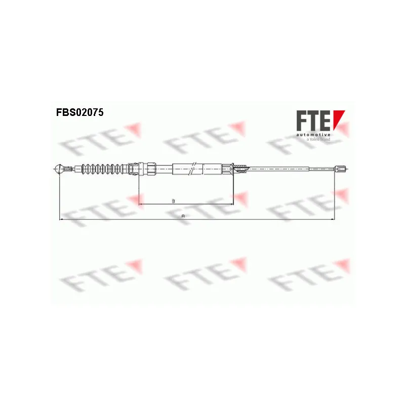 Tirette à câble, frein de stationnement FTE FBS02075