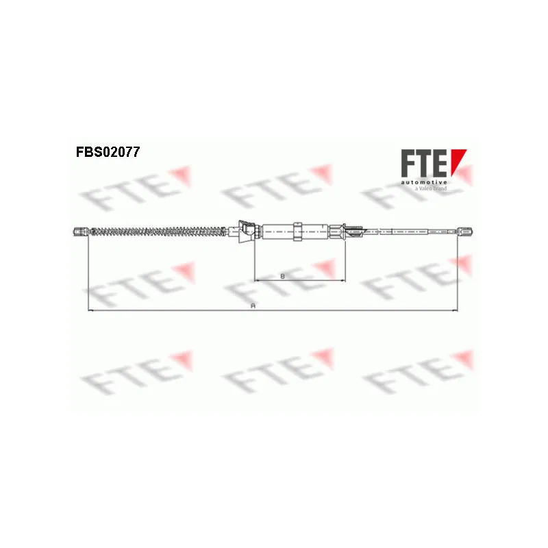 Tirette à câble, frein de stationnement FTE FBS02077