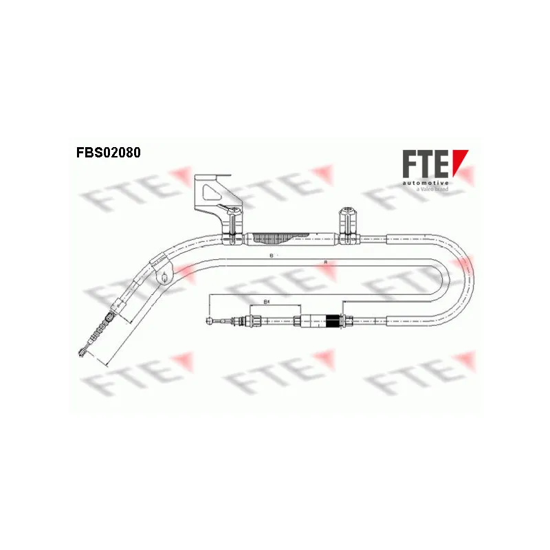 Tirette à câble, frein de stationnement FTE FBS02080
